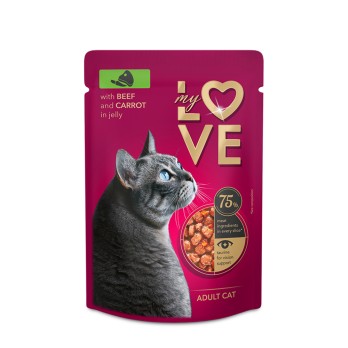 My Love Wet Cat Adult Beef&Carrot 85gr