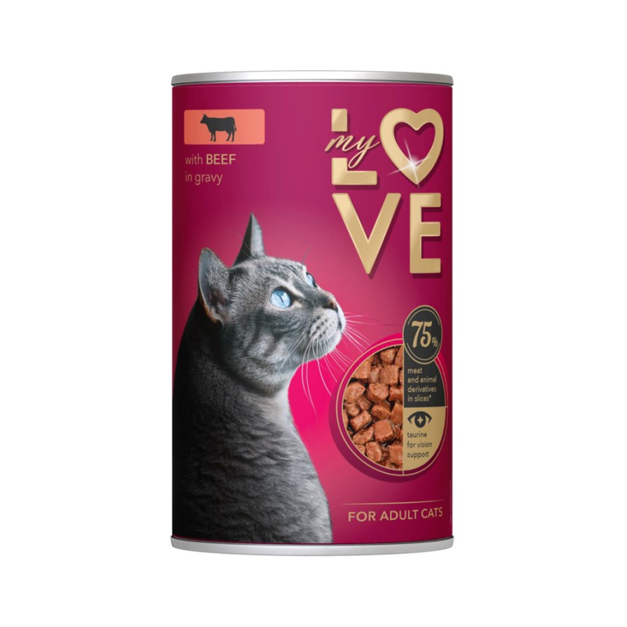 MYLOVE Wet Cat Adult Beef 415gr MYLOVE