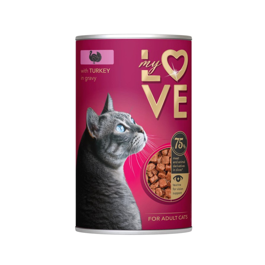 MYLOVE Wet Cat Adult Turkey 415gr MYLOVE