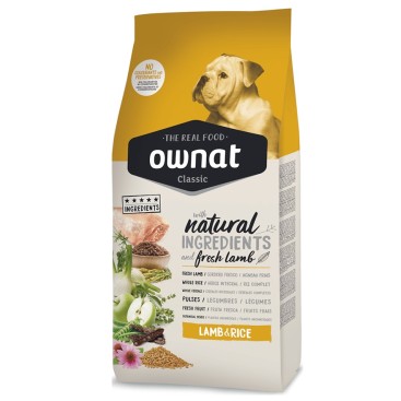 OWNAT CLASSIC DOG LAMB & RICE 12KG