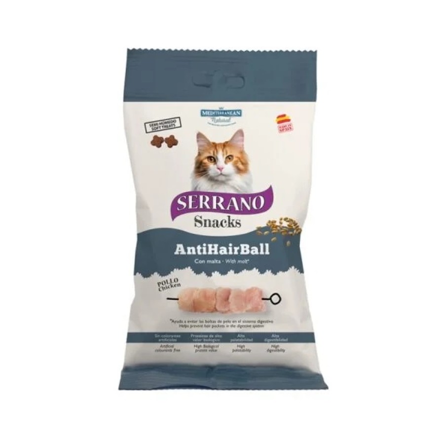 SERRANO SNACK CAT 50GR ΚΟΤ & ΑΝΤΙ ΛΙΧΟΥΔΙΕΣ