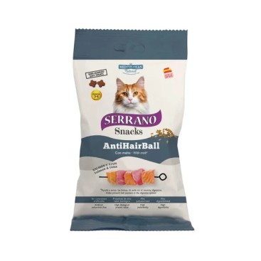 SERRANO CAT Snack με Σολομό & Τόνο AntiHairBall 50gr