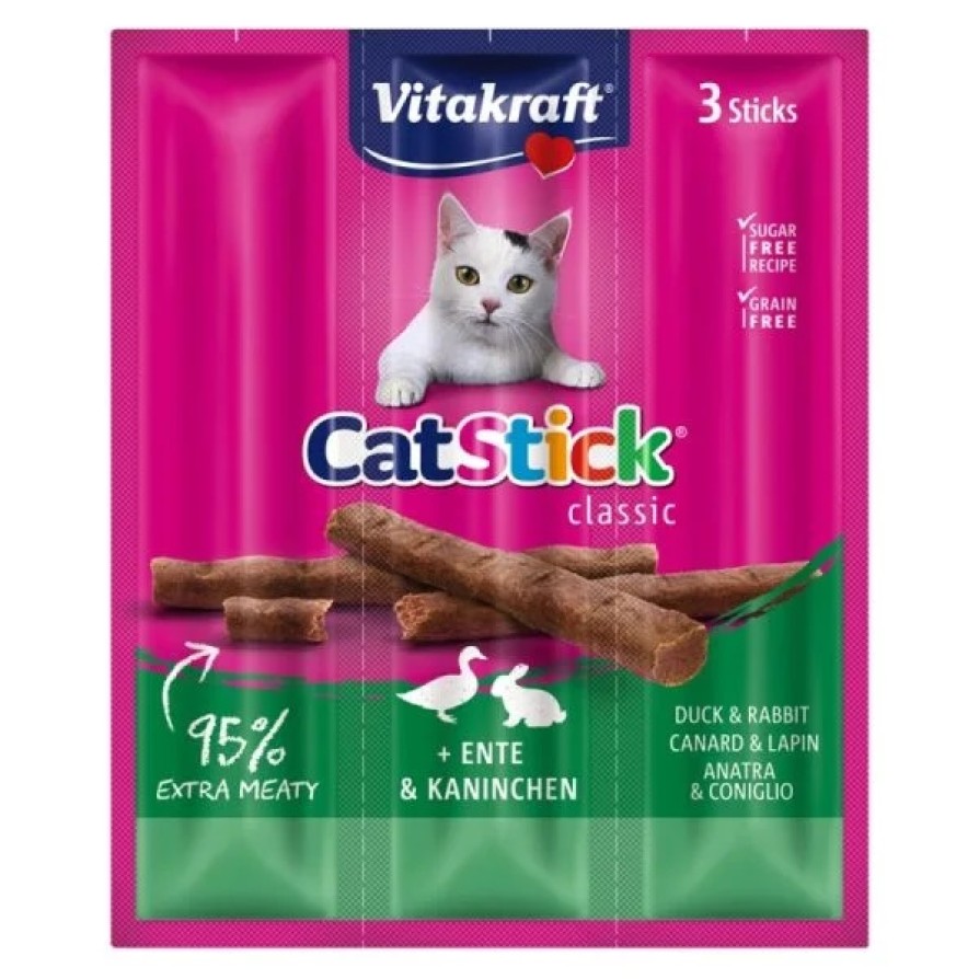 VITAKRAFT ΛΙΧΟΥΔΙΑ ΓΑΤΑΣ ΣΕ STICK MINI ΠΑΠΙΑ & ΚΟΥΝΕΛΙ 3ΤΕΜ VITAKRAFT