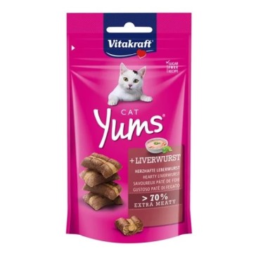 VITAKRAFT CAT YUMS ΓΕΜΙΣΤΕΣ ΛΙΧΟΥΔΙΕΣ ΜΕ ΣΥΚΩΤΙ 40GR