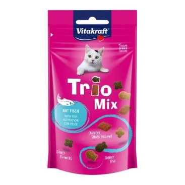 VITAKRAFT Trio Mix λιχουδιά με ποικιλία από κροκέτες με Ψάρι 60gr