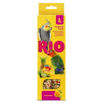 RIO Sticks για μεσαίους παπαγάλους με τροπικά φρούτα 2x75g