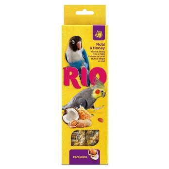 RIO Sticks για μεσαίους παπαγάλους με μέλι και ξηρούς καρπούς 2x75g