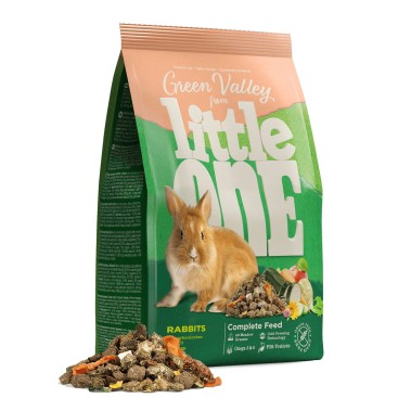 LITTLE ONE Green Valley Τροφή με φυτικές ίνες για κουνέλια 750g