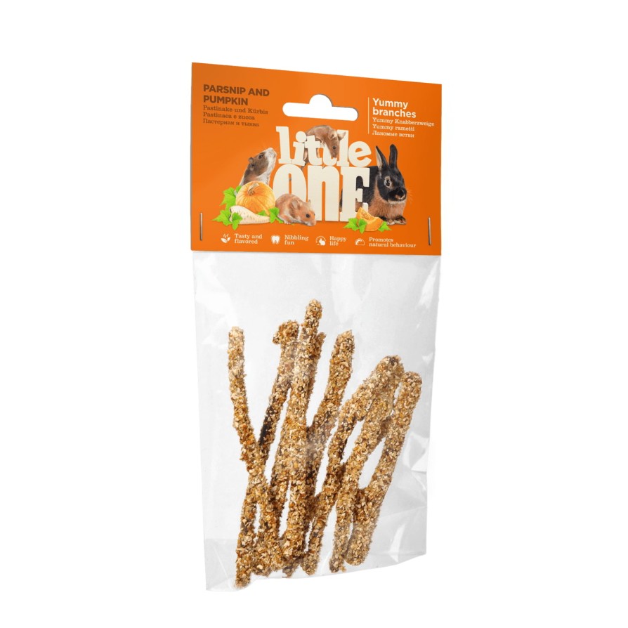 LITTLE ONE Κλαδάκια με παστινάκι & κολοκύθα – Λιχουδιά για μικρά θηλαστικά 35g 