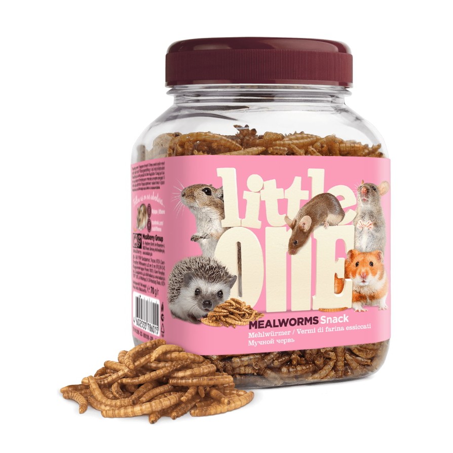 LITTLE ONE Mealworms - Λιχουδιά για παμφάγα μικρά θηλαστικά 70g 