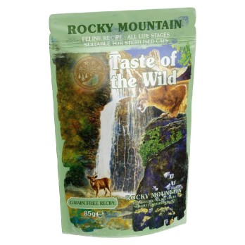 TASTE OF THE WILD CAT POUCH ROCKY MTN CHUNKS 85GR