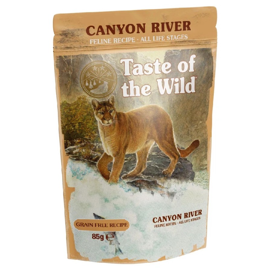 TASTE OF THE WILD CAT POUCH CANYON RIVER CHUNKS 85GR ΓΑΤΑ