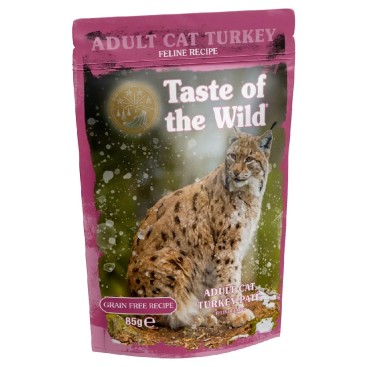 TASTE OF THE WILD CAT POUCH TURKEY PATE 85GR