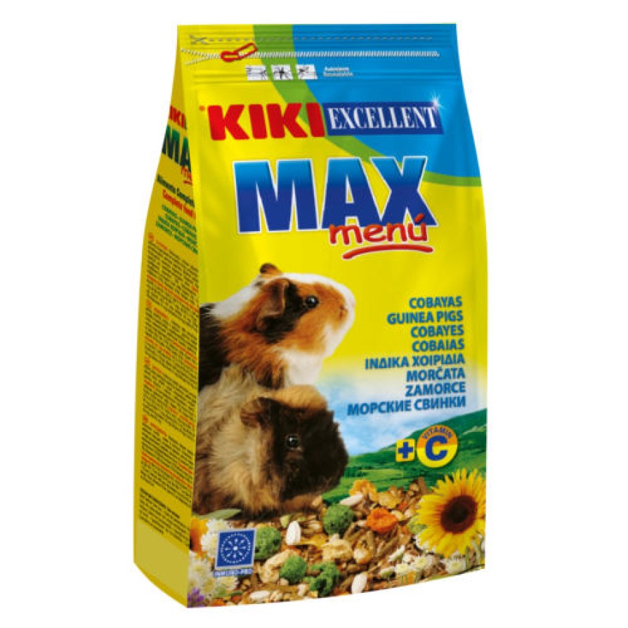 KIKI EXCELLENT MAX ΜΕΝU Πλήρης Τροφή για Ινδικά Χοιρίδια 1KG *προς Κ*