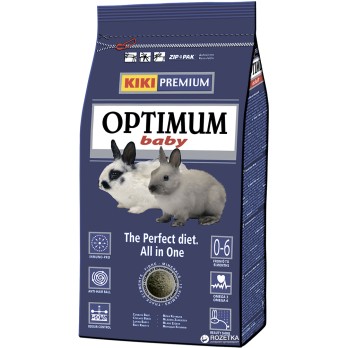 KIKI PREMIUM OPTIMUM BABY Πλήρης Τροφή Ανάπτυξης για Μωρά Κουνέλια 800gr *προς Κ*