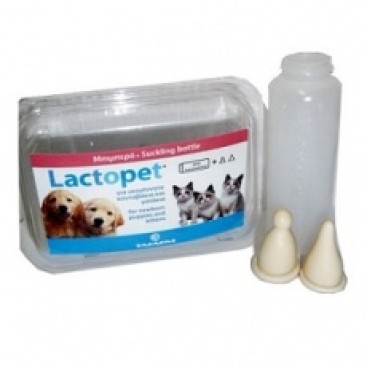 LACTOPET SET (1 μπιμπερό + 2 θηλές)