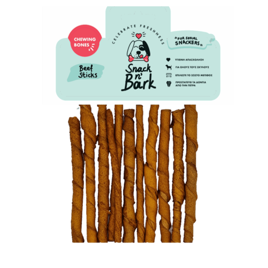Snack n' Bark Twisted stick Καπνιστό 12.5cm 5-7gr 20 τμχ SNACK N'BARK