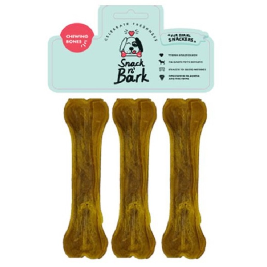 Snack n' Bark Bone pressed with flavor chicken 13cm 55gr 3 τμχ