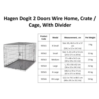 DO DOG CRATE DIVIDER 2 DOORS