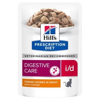 HILL'S PD FELINE I/D Digestive Support Κοτόπουλο 85GR (Φακελάκι)