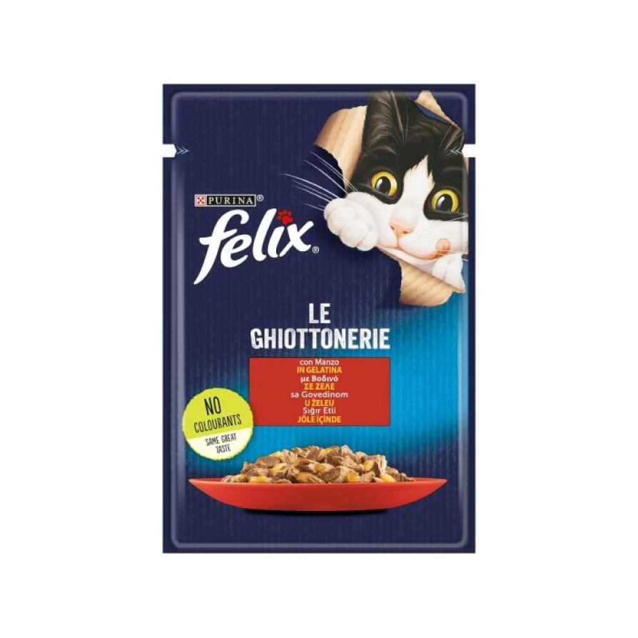 FELIX ΦΑΚΕΛΑΚΙ ΜΕ ΒΟΔΙΝΟ ΣΕ ΖΕΛΕ 100GR FELIX
