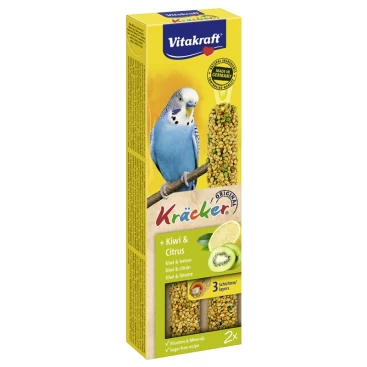 VITAKRAFT KRACKER DUO για Παπαγαλάκια με Ακτινίοδιο & Λεμόνι 2sticks