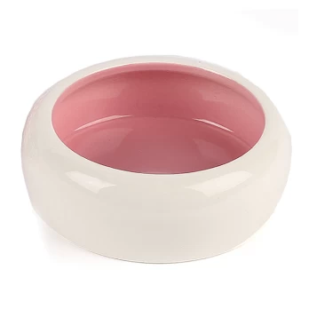 ANTI-SPLASH CERAMIC PET BOWL PINK 200ml