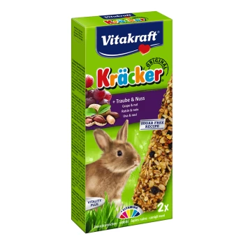 VITAKRAFT KRACKER DUO για Κουνέλια με Σταφύδες & Καρύδια 2sticks