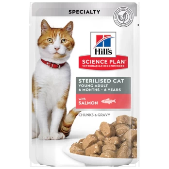 HILL'S SP FELINE Adult Sterilised Σολομός 85gr