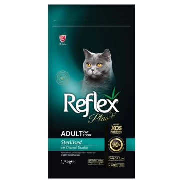 REFLEX PLUS CAT ADULT STERILISED με Κοτόπουλο 1,5KG
