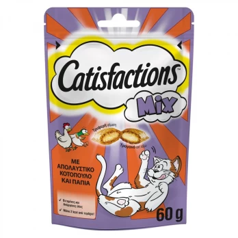 Catisfactions Mix με Κοτόπουλο & Πάπια 60gr