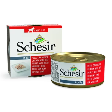 SCHESIR DOG σε Ζελέ με Κοτόπουλο & Μοσχάρι 150gr