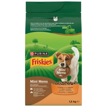 FRISKIES DOG MINI MENU με Κοτόπουλο & Λαχανικά 1,5Kg