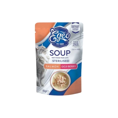 EGEO CAT SOUP STERILIZED SALMON & GOJI BERRY 85gr