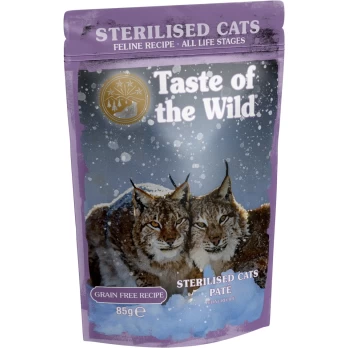 TASTE OF THE WILD CAT POUCH ALS STERILE PATE 85GR