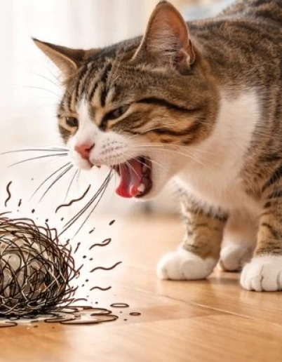 Τριχόμπαλες στις γάτες